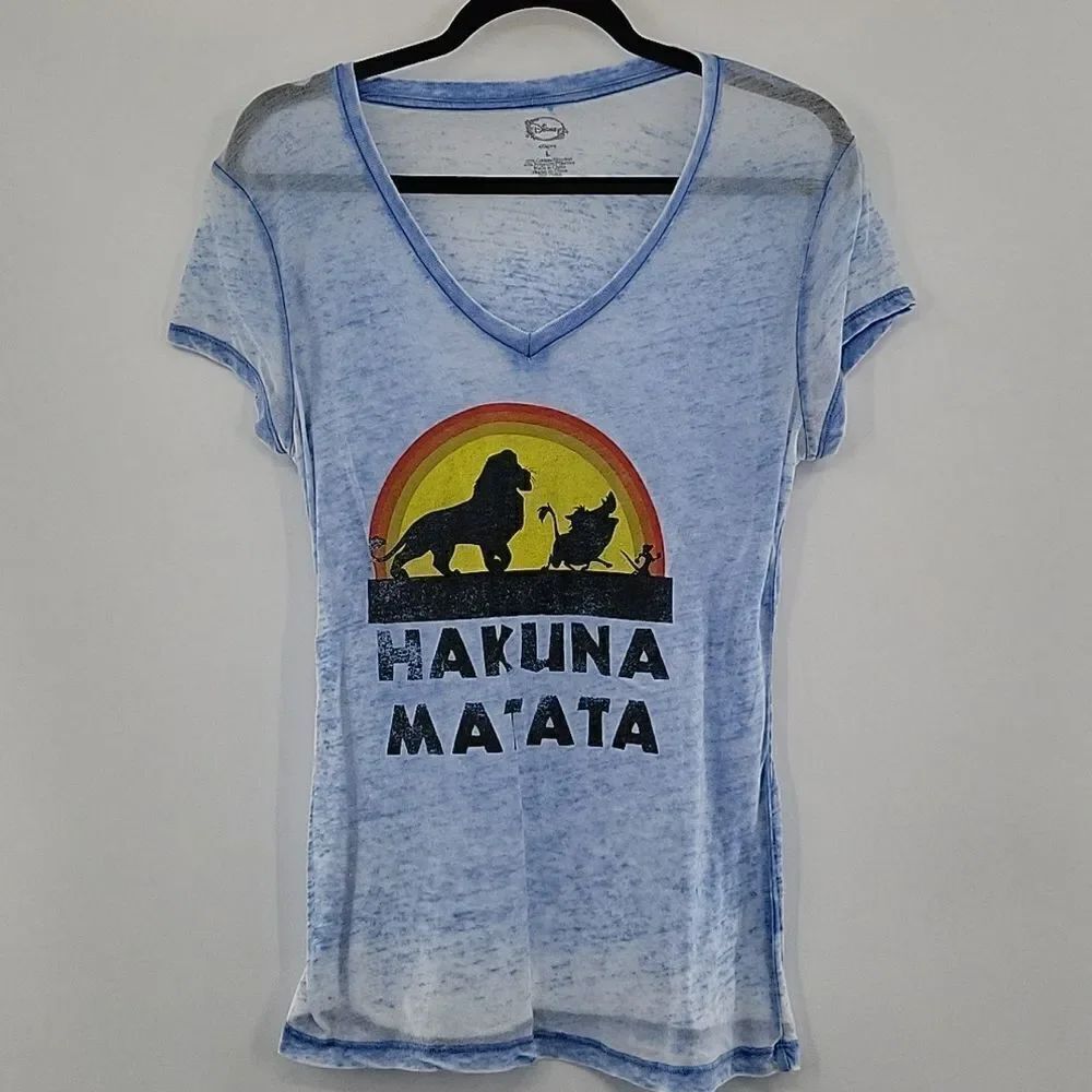 3For$20 Disney Light Blue Hakuna Matata Tee  Size L